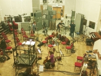Recording strings for 'Middle East Themes' at Abbey Road